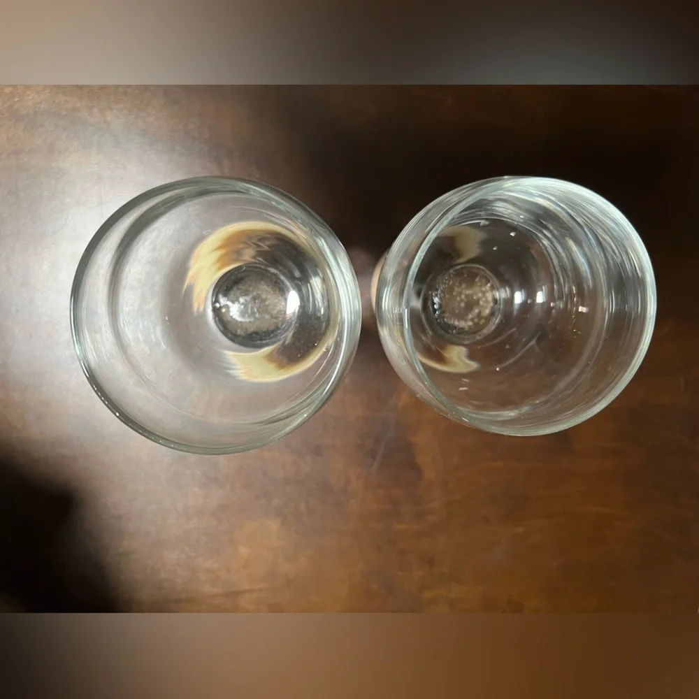Set of 2 Studio Pottery Votive Candle Holders or Glasses